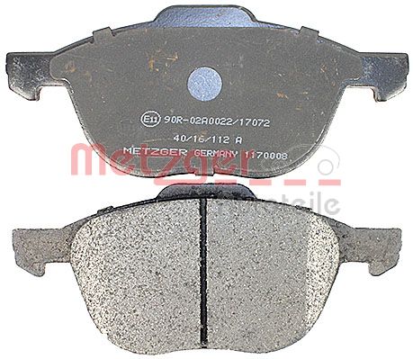 METZGER 1170008 GREENPARTS Bremsbelagsatz, Scheibenbremse